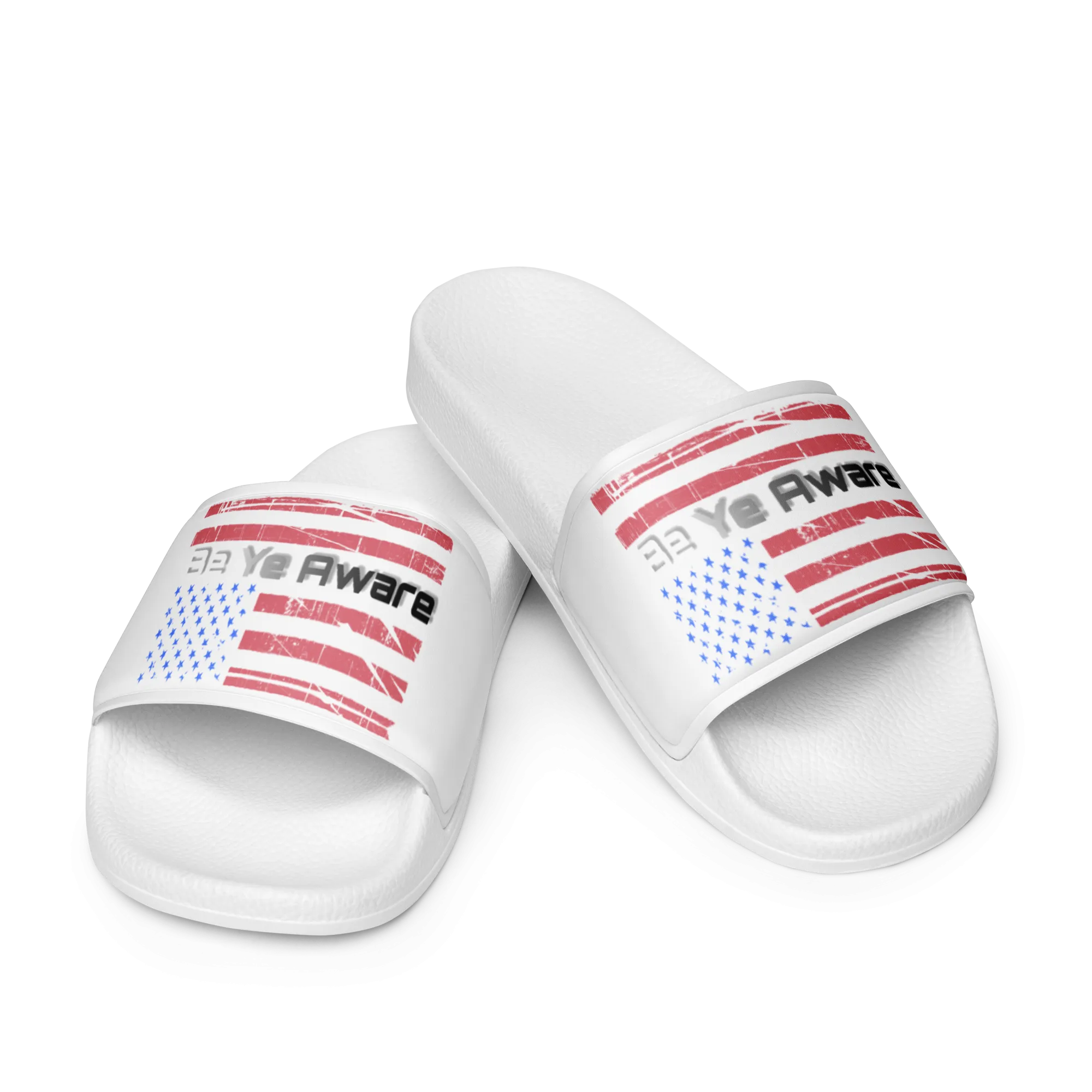 Be Ye AWARE Star's and Stripes Mens slides