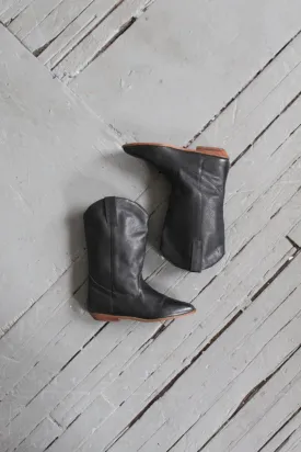 black leather boots sz. 9