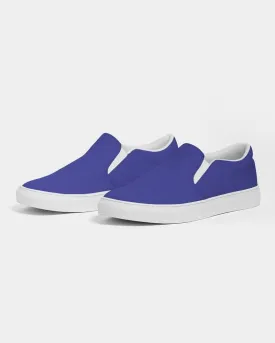 Bright Blue Slip-On Canvas Sneakers | Women's | Bright Pure Blue | C100M100Y0K0