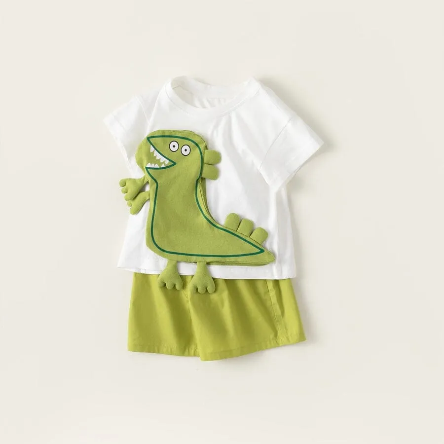 Cartoon Dinosaur Patch Summer Set