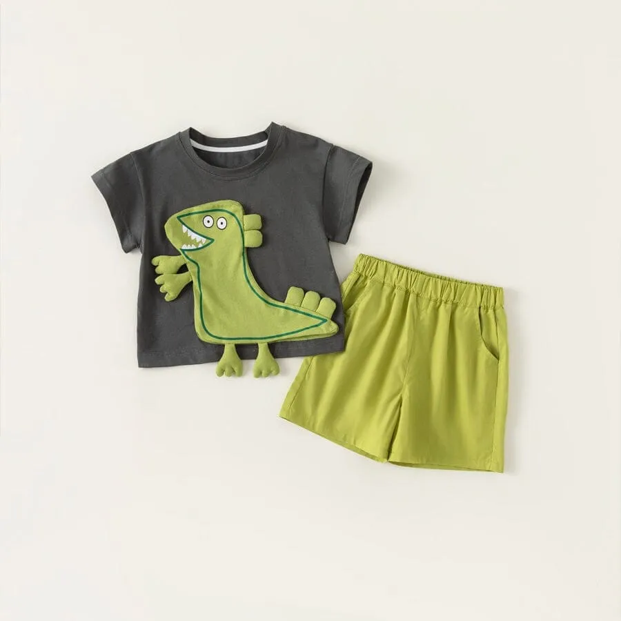 Cartoon Dinosaur Patch Summer Set