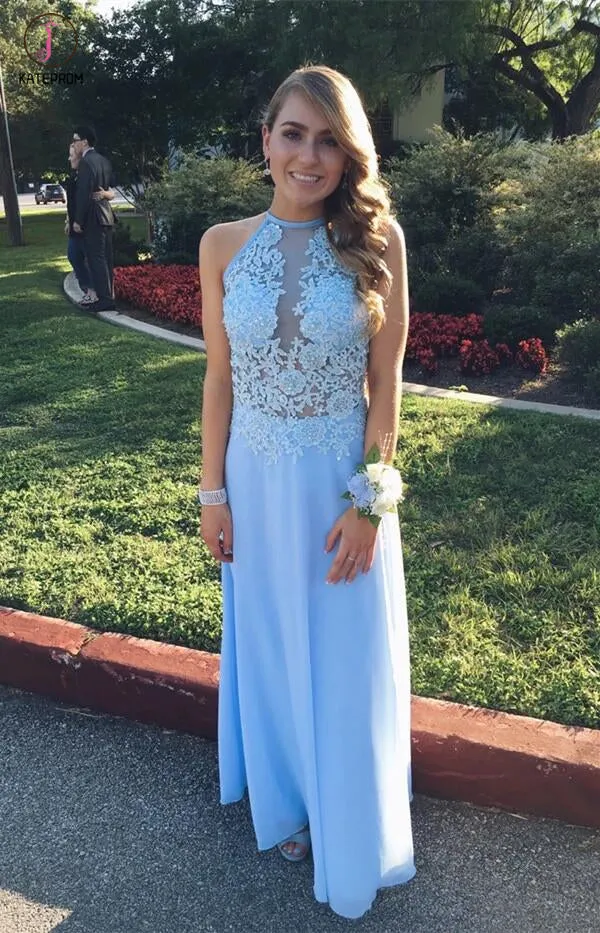 Charming Long Chiffon Prom Dress Evening Dress KPP0096