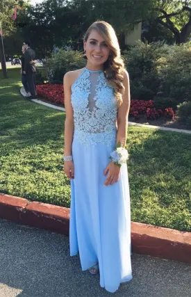 Charming Long Chiffon Prom Dress Evening Dress KPP0096