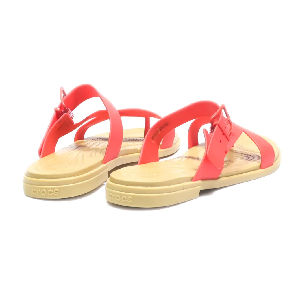 Crocs Flip Flops Eva Red Colour For Women