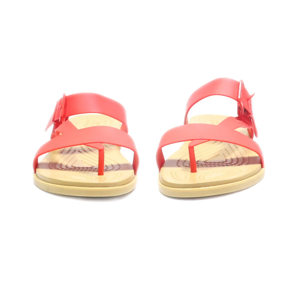 Crocs Flip Flops Eva Red Colour For Women