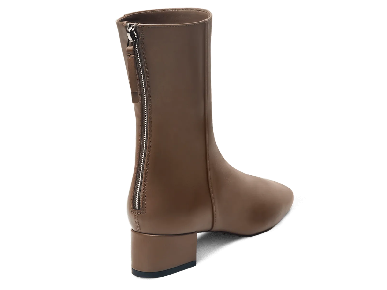 Debbie Boots in Khaki Brown Nappa