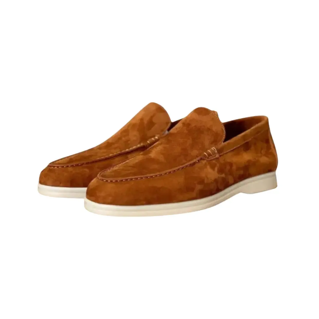 Essential Old Money Suede Loafers - Cross & Crown