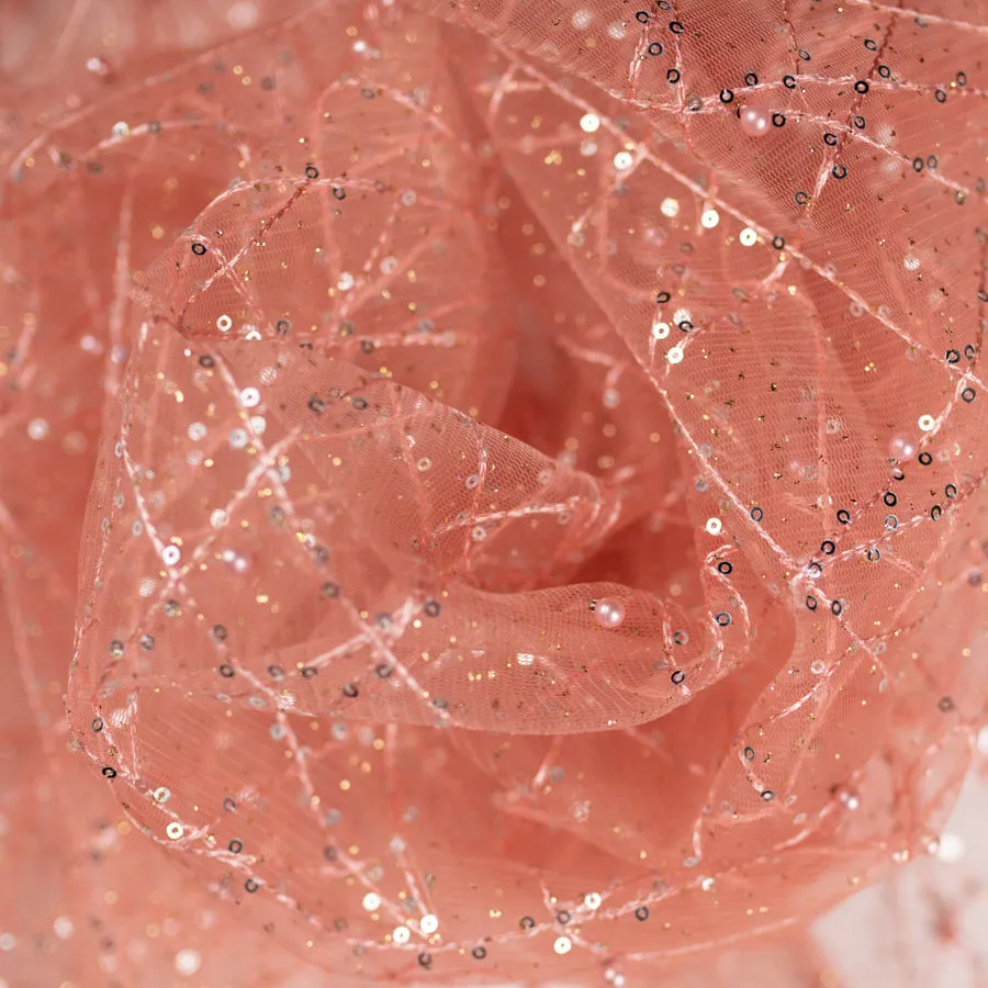 Glitter Pearl Tulle Netting