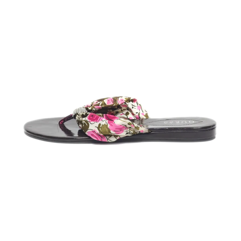 Guess Slippers Fabric Pink Colour For Women