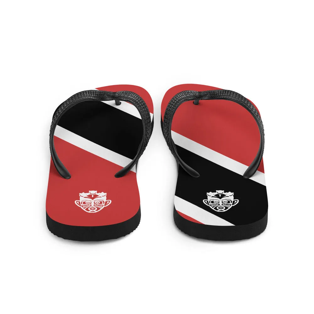Island Flag - Trinidad and Tobago Flip Flops