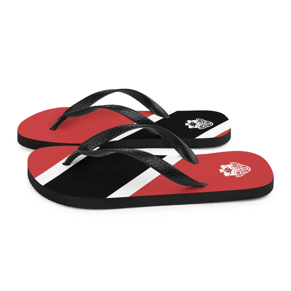 Island Flag - Trinidad and Tobago Flip Flops