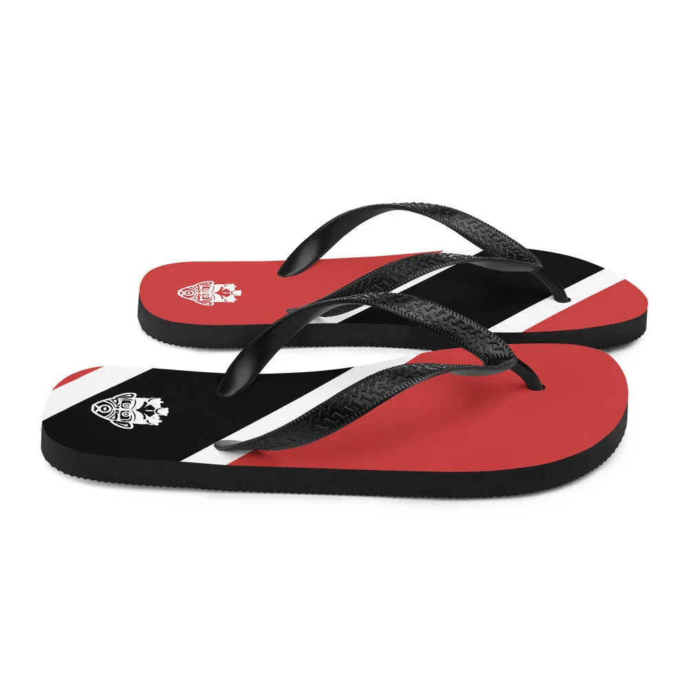 Island Flag - Trinidad and Tobago Flip Flops