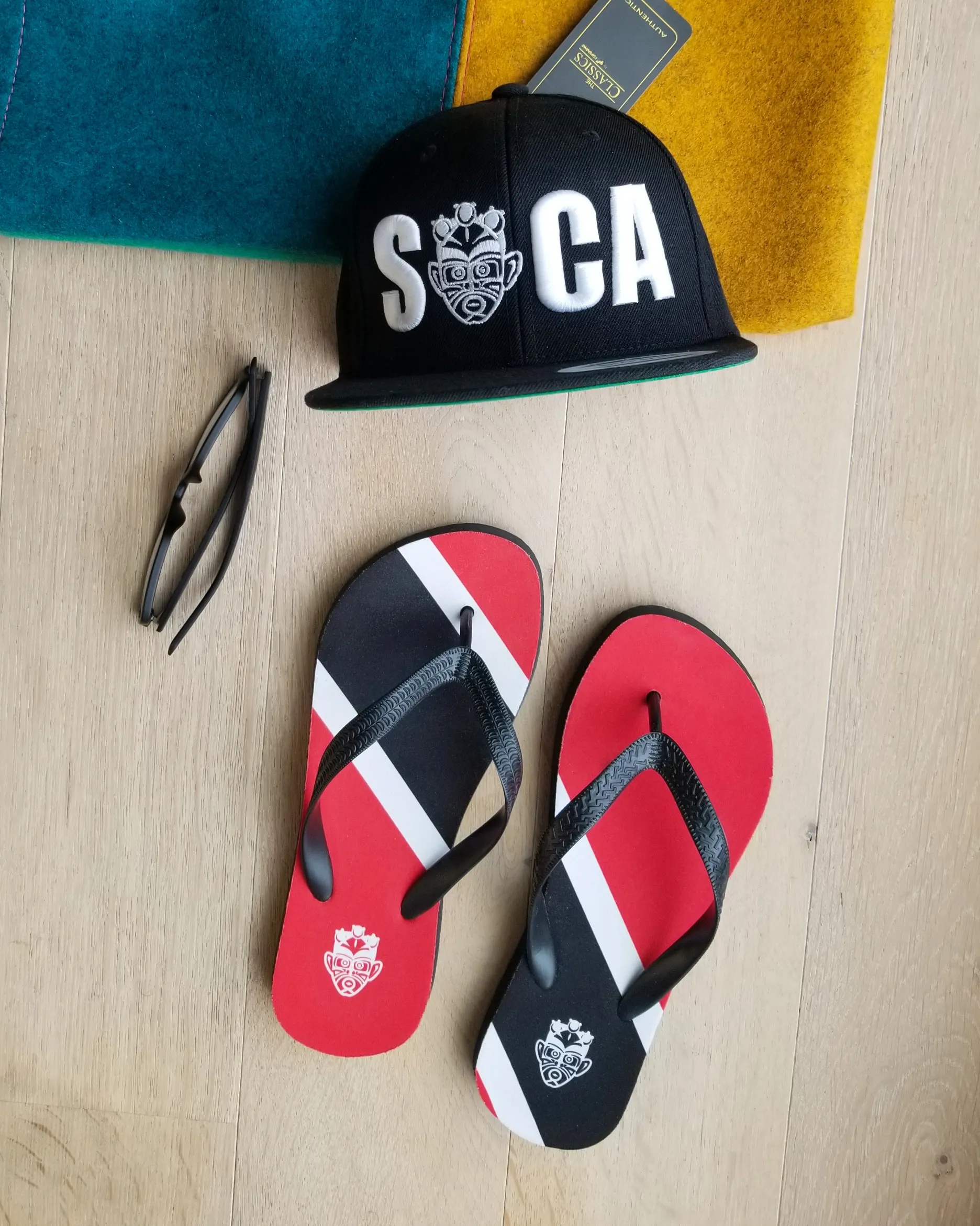 Island Flag - Trinidad and Tobago Flip Flops