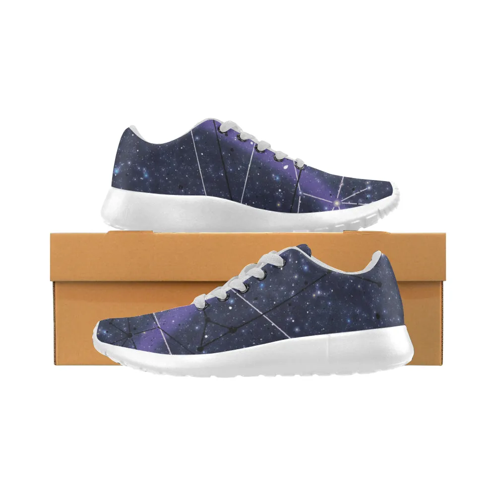 Kids Aries Zodiac Print Canvas Sneakers