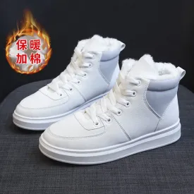 Ladies Casual Shoes Lace-up Fashion Sneakers Platform Snow Boots