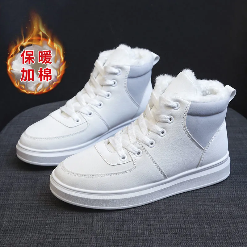 Ladies Casual Shoes Lace-up Fashion Sneakers Platform Snow Boots