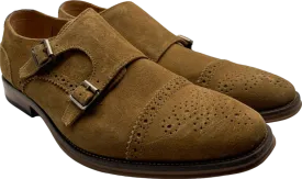 Next Brown Double Monk Strap Shoes UK 10