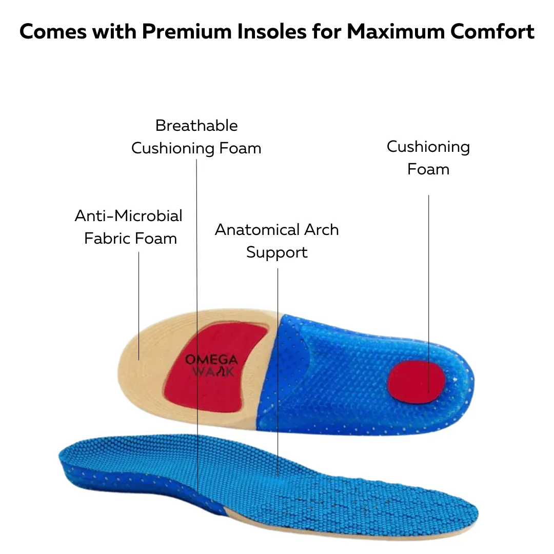 Ortho Plus - Comfortable Orthopedic Sneakers With Stretchable Cushion Shoes for Women