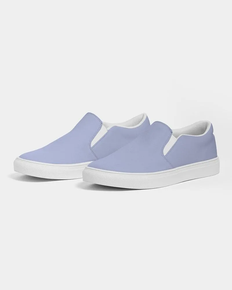 Pale Pastel Blue Slip-On Canvas Sneakers | Men's | Bright Pale Pastel Blue | C30M22Y0K0