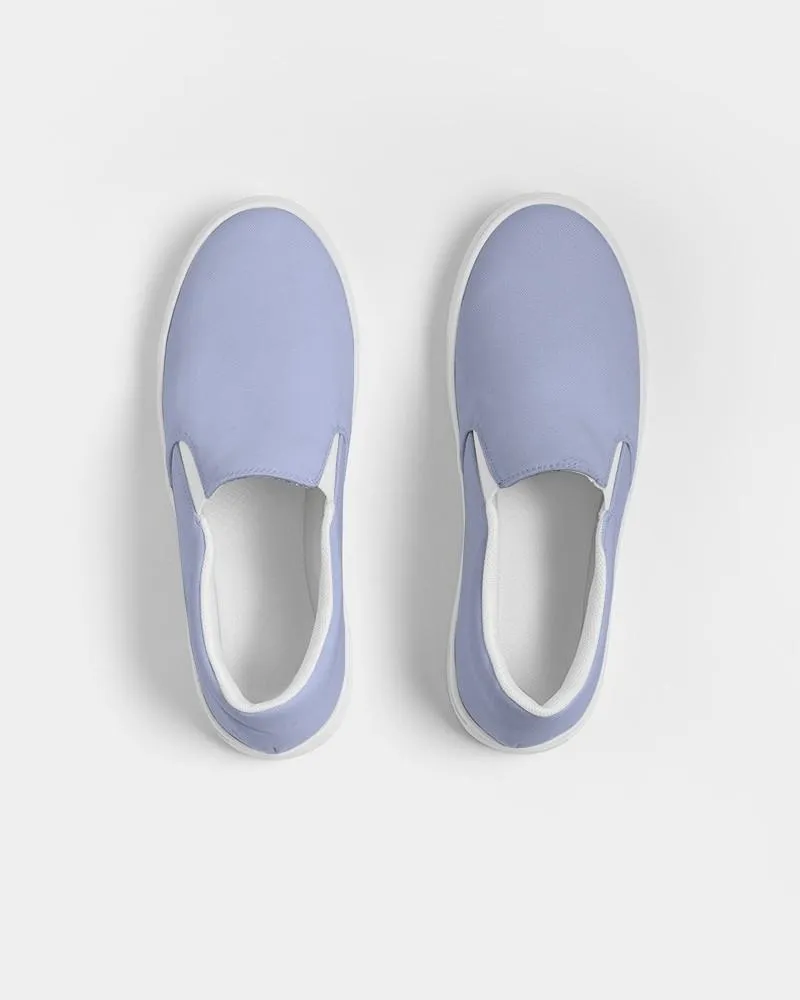 Pale Pastel Blue Slip-On Canvas Sneakers | Men's | Bright Pale Pastel Blue | C30M22Y0K0
