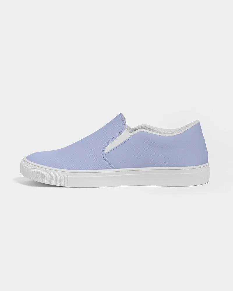 Pale Pastel Blue Slip-On Canvas Sneakers | Men's | Bright Pale Pastel Blue | C30M22Y0K0