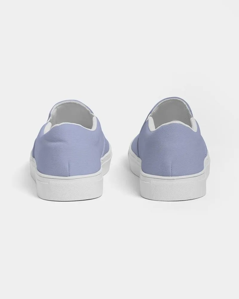 Pale Pastel Blue Slip-On Canvas Sneakers | Men's | Bright Pale Pastel Blue | C30M22Y0K0