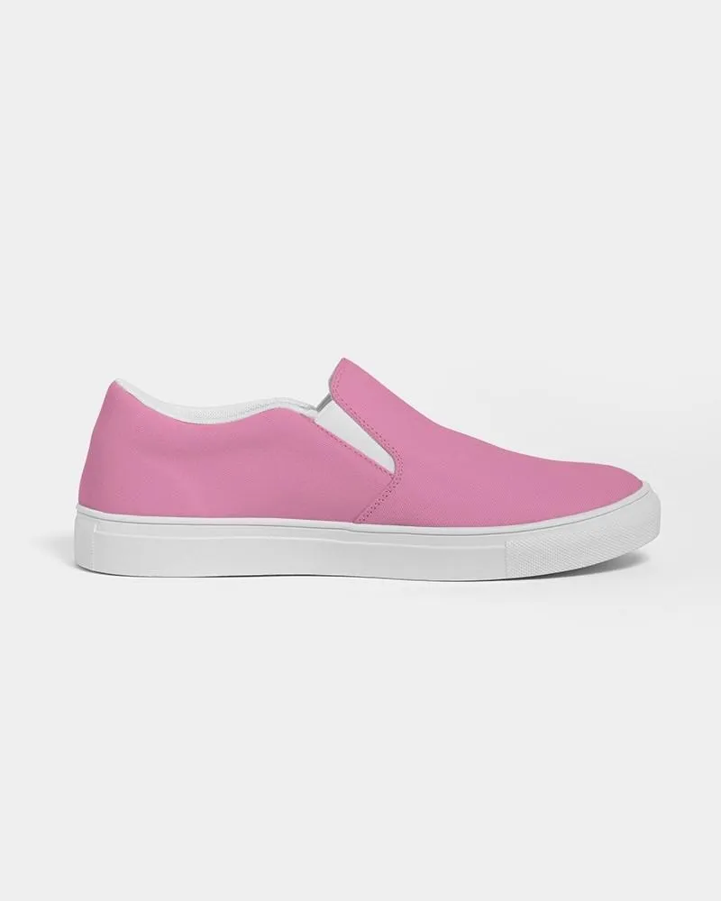 Pastel Magenta Slip-On Canvas Sneakers | Men's | Bright Pastel Magenta | C0M60Y0K0