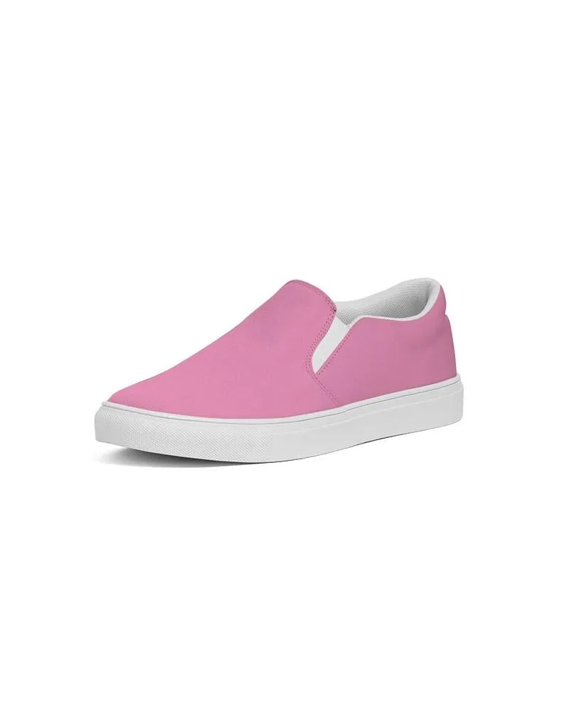 Pastel Magenta Slip-On Canvas Sneakers | Men's | Bright Pastel Magenta | C0M60Y0K0