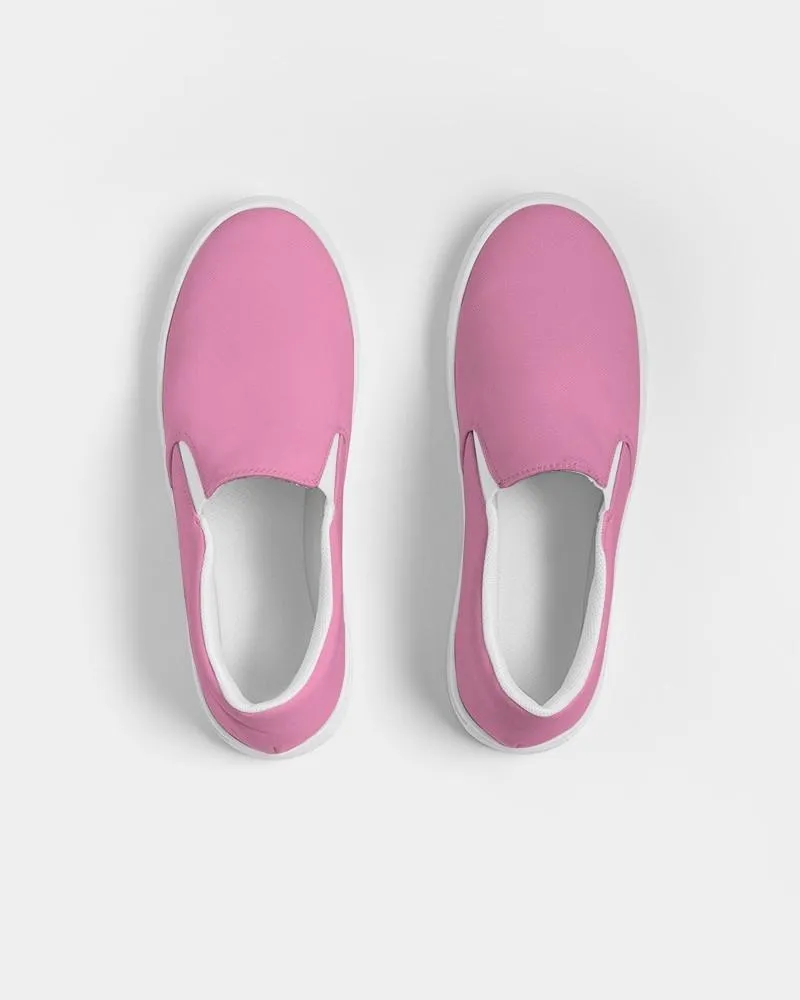 Pastel Magenta Slip-On Canvas Sneakers | Men's | Bright Pastel Magenta | C0M60Y0K0
