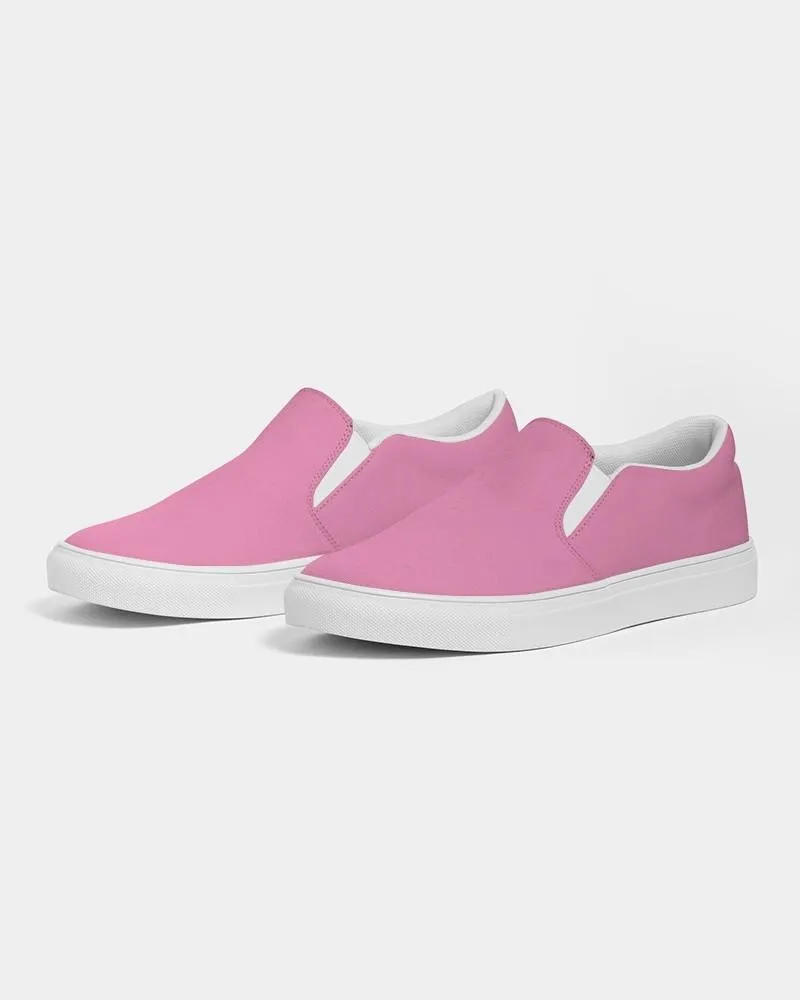 Pastel Magenta Slip-On Canvas Sneakers | Men's | Bright Pastel Magenta | C0M60Y0K0
