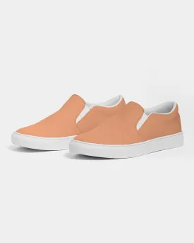 Pastel Orange Slip-On Canvas Sneakers | Men's | Bright Pastel Orange | C0M45Y60K0