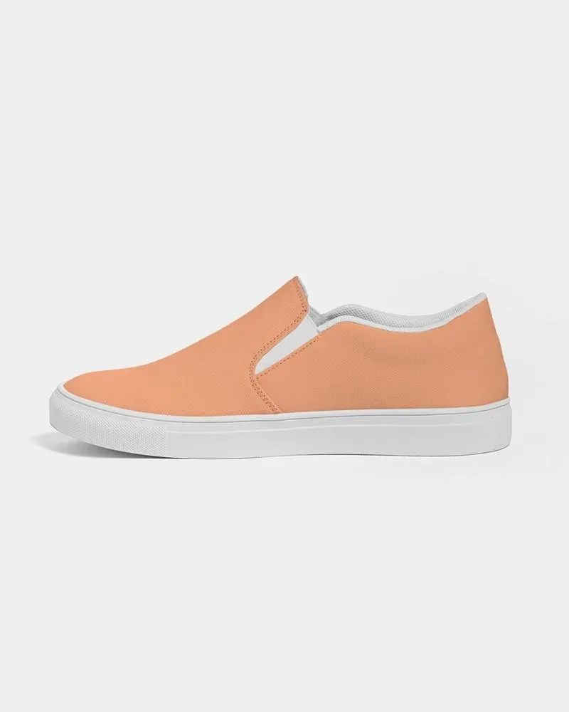 Pastel Orange Slip-On Canvas Sneakers | Men's | Bright Pastel Orange | C0M45Y60K0