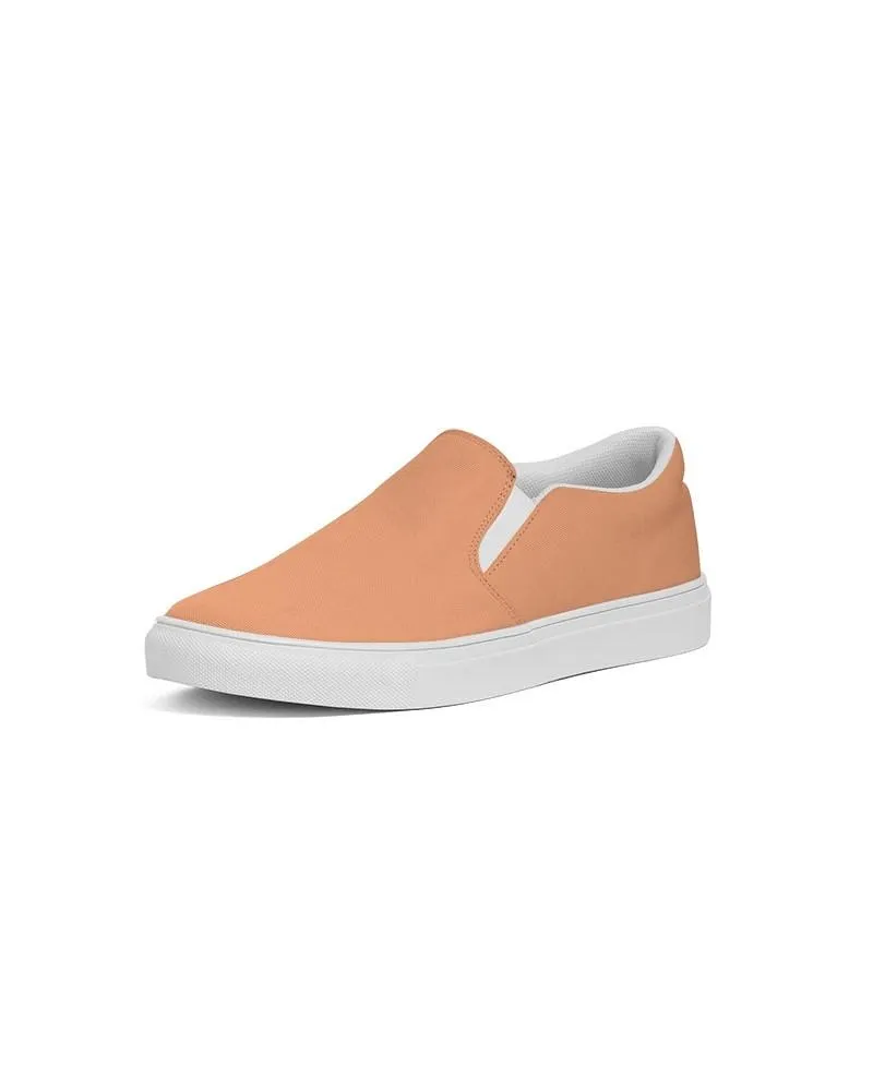 Pastel Orange Slip-On Canvas Sneakers | Men's | Bright Pastel Orange | C0M45Y60K0