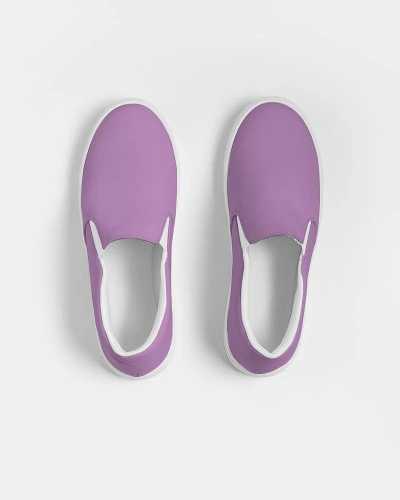 Pastel Purple Slip-On Canvas Sneakers | Men's | Bright Pastel Purple | C30M60Y0K0