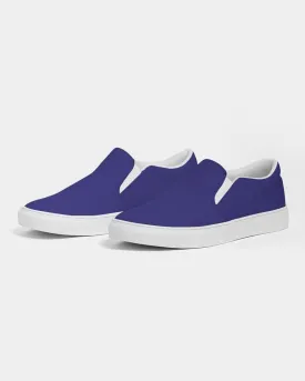 Shaded Blue Slip-On Canvas Sneakers | Women's | C100M100Y0K30