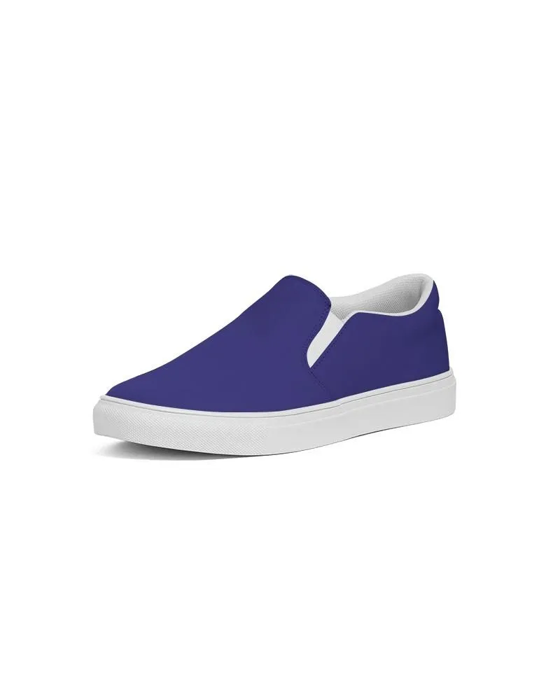 Shaded Blue Slip-On Canvas Sneakers | Women's | C100M100Y0K30