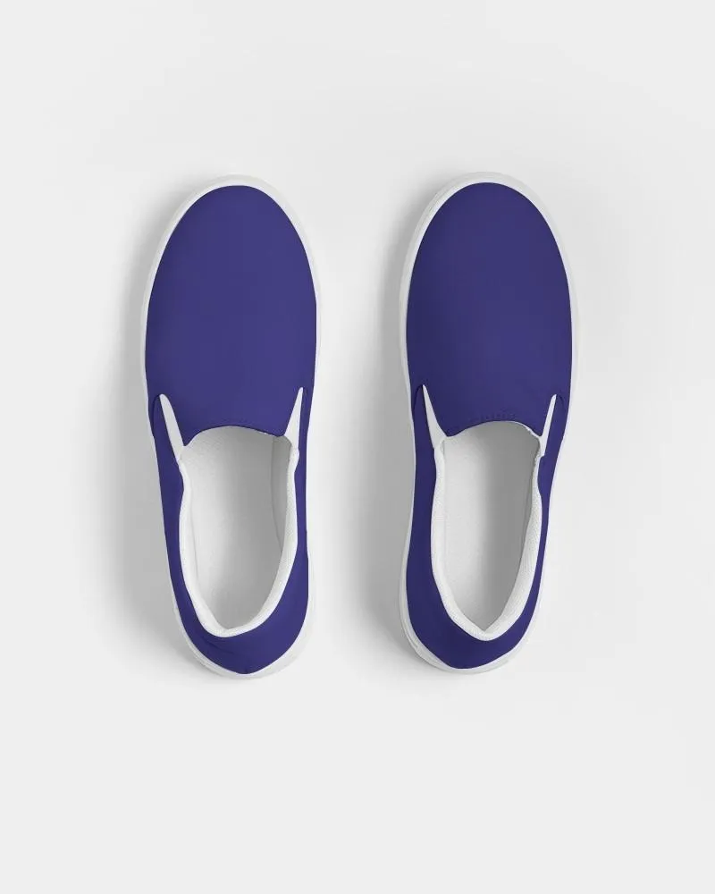 Shaded Blue Slip-On Canvas Sneakers | Women's | C100M100Y0K30