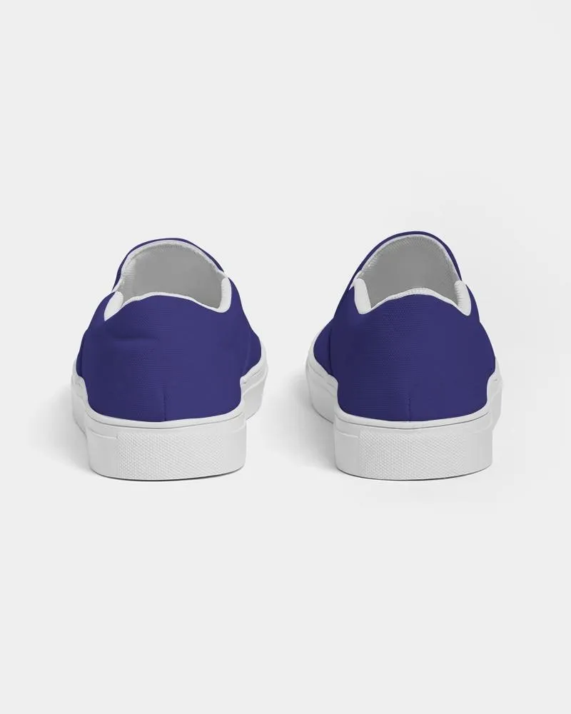 Shaded Blue Slip-On Canvas Sneakers | Women's | C100M100Y0K30