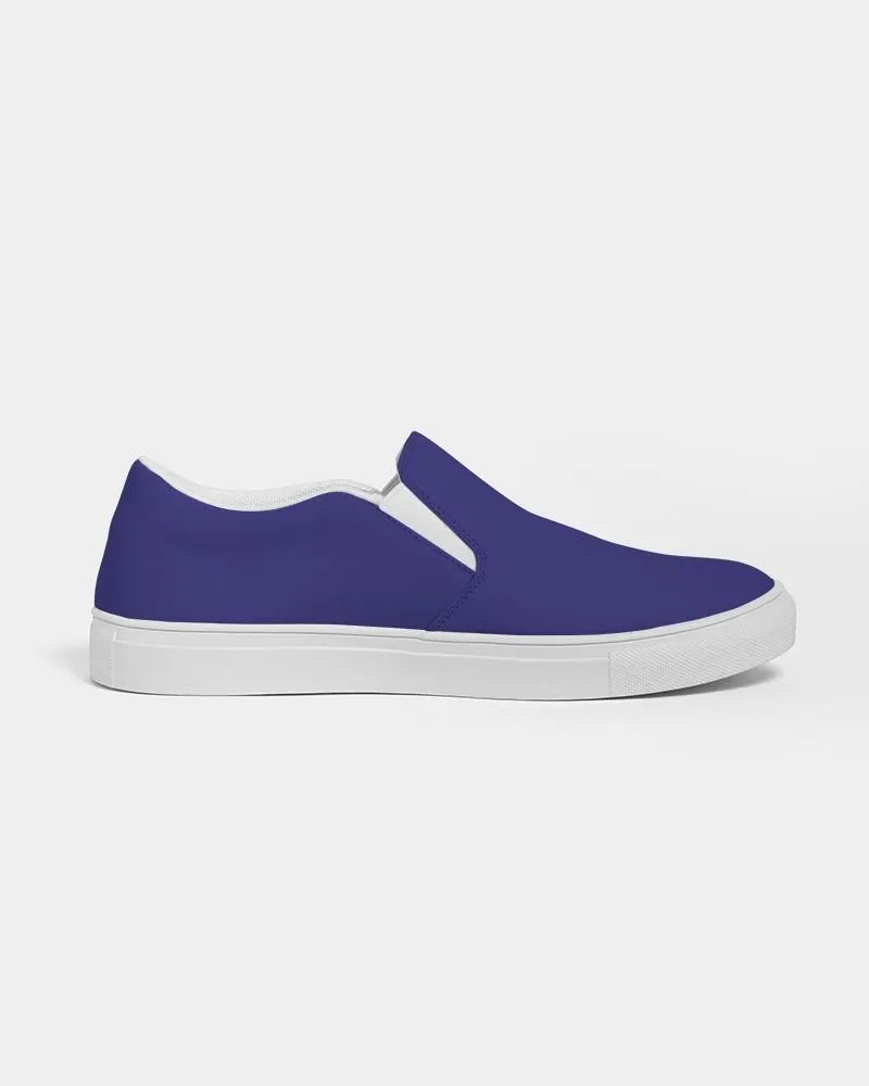 Shaded Blue Slip-On Canvas Sneakers | Women's | C100M100Y0K30