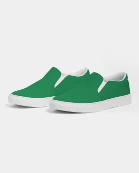 Shaded Green Slip-On Canvas Sneakers | Women's | C100M0Y100K30