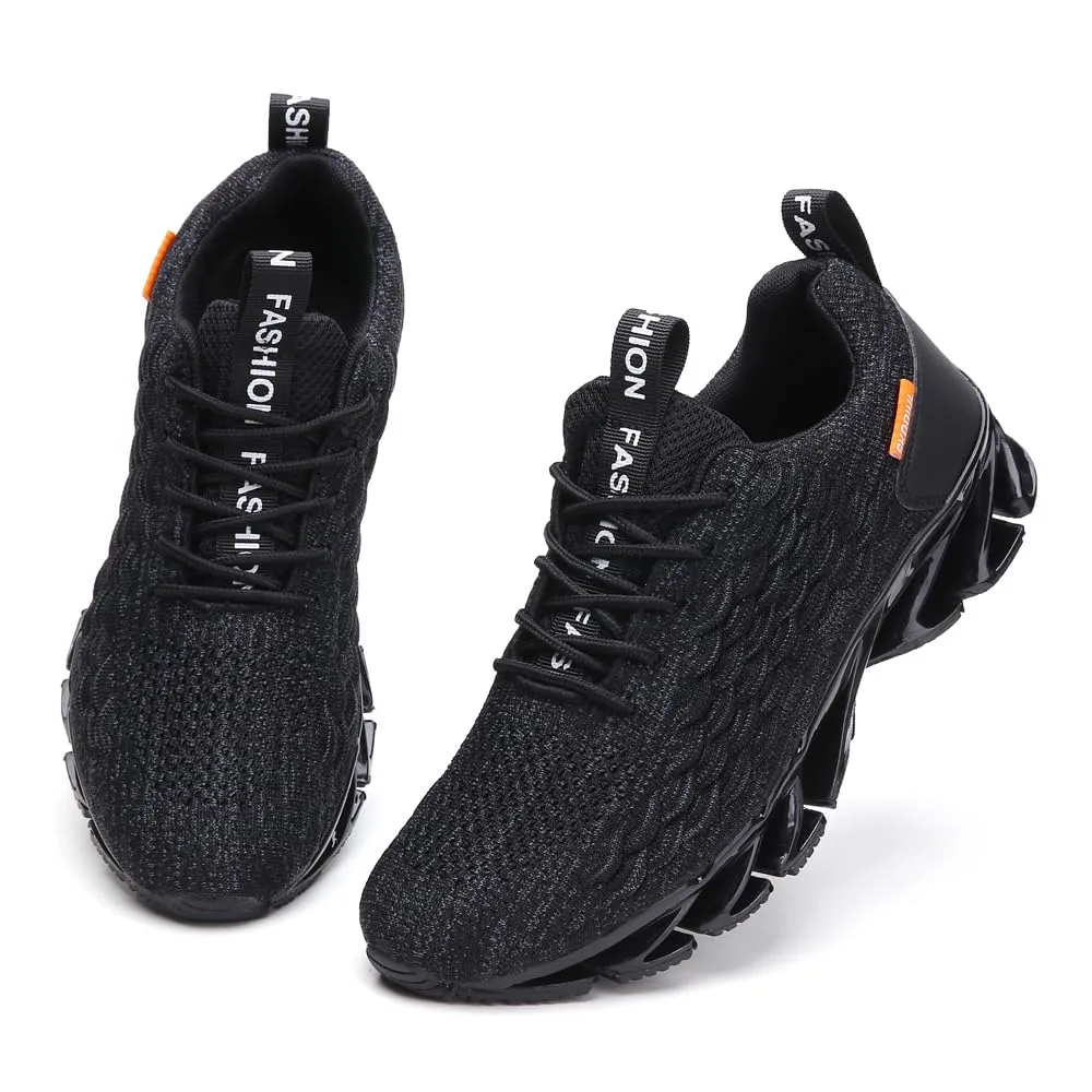 SKDOIUL Black Tennis Shoes Men mesh Breathable Comfort Fashion Running Shoes Sport Athletic Walking Sneakers Man Runner Jogging Shoes Size 9.5