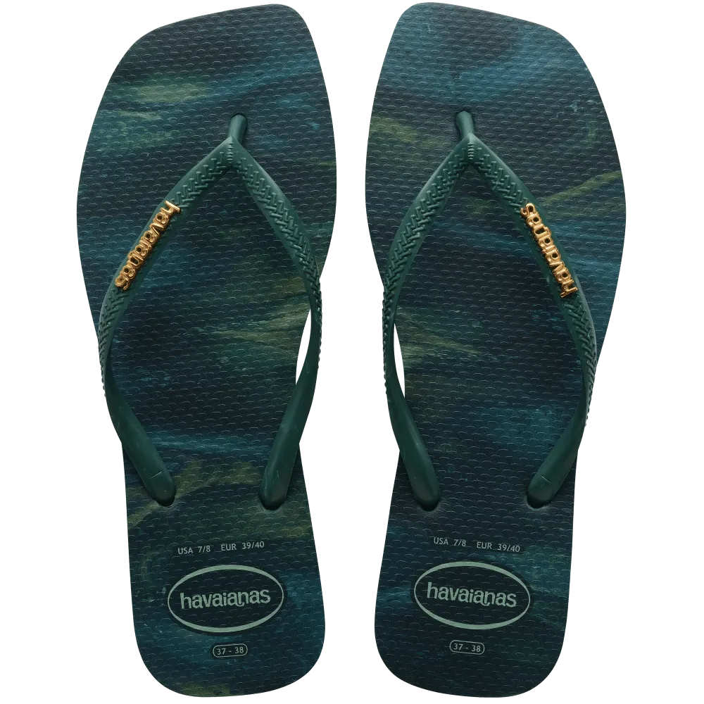 Slim Square Trendy Flip Flops