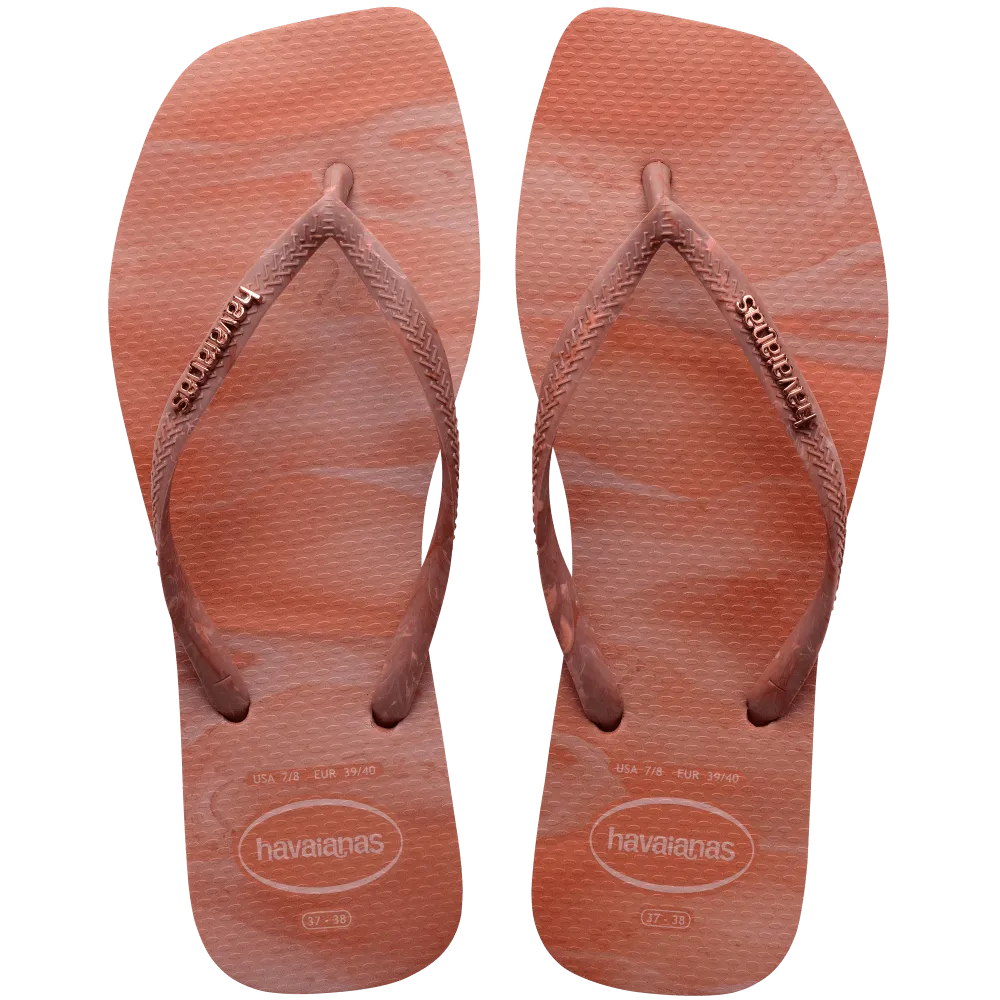 Slim Square Trendy Flip Flops