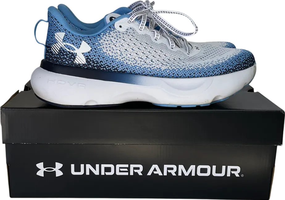 Under Armour White Hovr Infinite Running Shoes UK 8 EU 41 👠