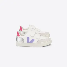 Veja V-12 Velcro Leather - Multico/Silver