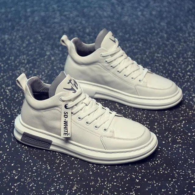 xiangtuibao  Elevator Shoes for Men Casual Cow Leather Sneakers Black Designer Shoes Zapatos Elevadores Lofer Shoes Man Increased Shoes