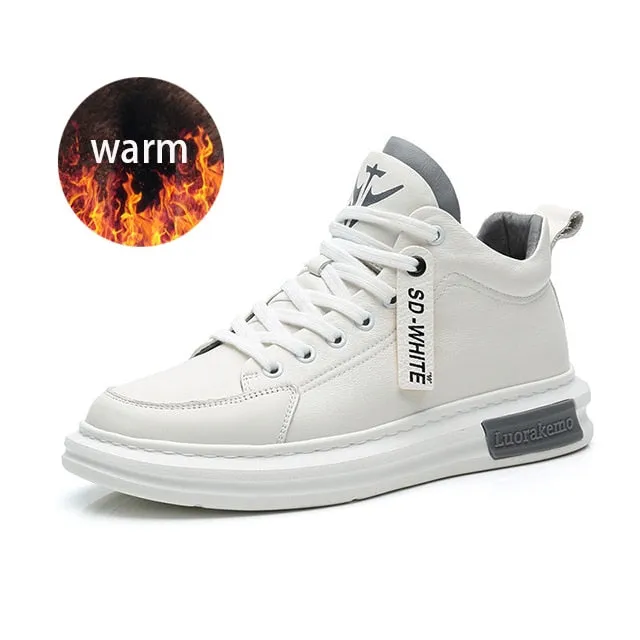 xiangtuibao  Elevator Shoes for Men Casual Cow Leather Sneakers Black Designer Shoes Zapatos Elevadores Lofer Shoes Man Increased Shoes